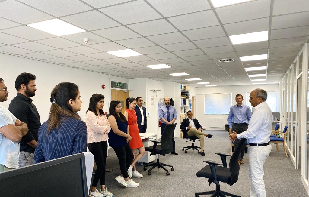 Tower Bridge in London with The Shard and office buildings behind