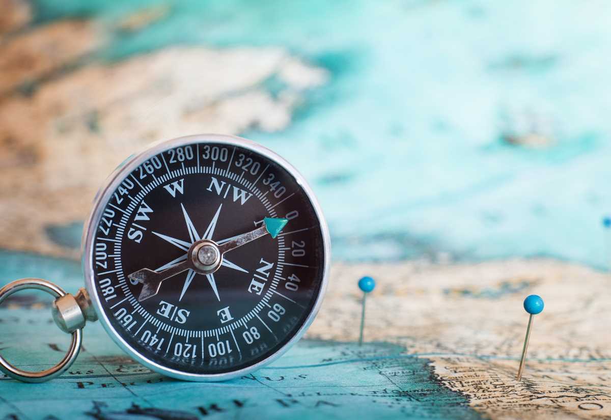 A compass showing how software testing training can take you in the right direction